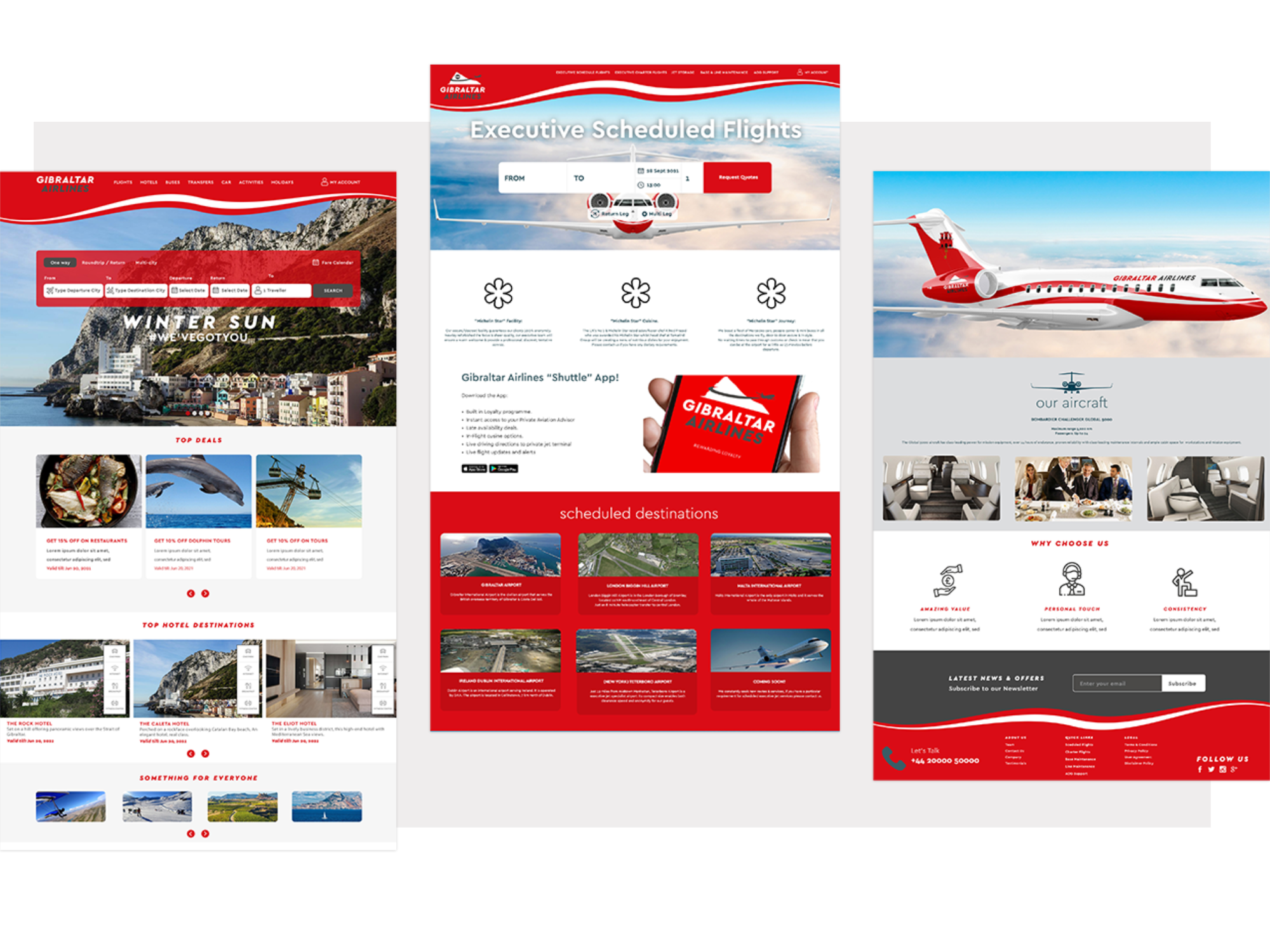 Gibraltar Airlines | Website